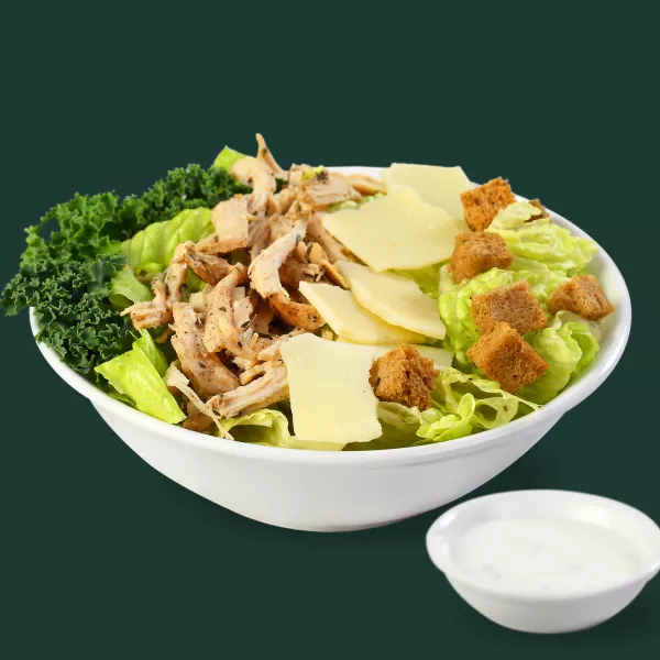 Chicken &amp; Kale Caesar Salad